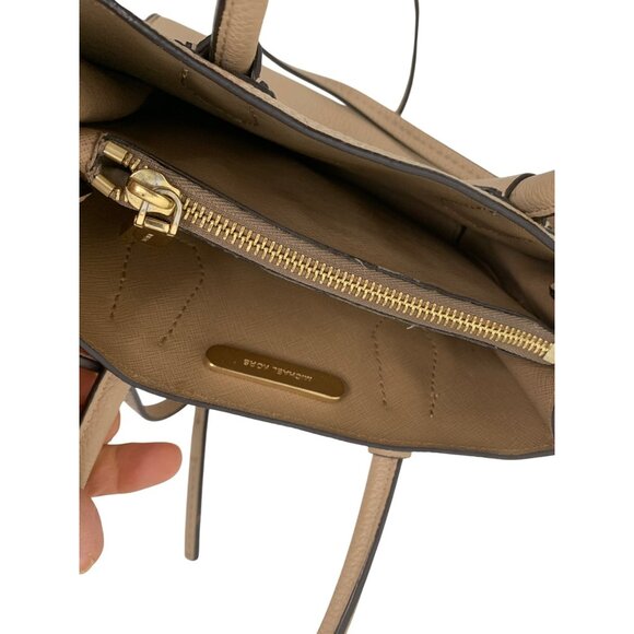 Michael Kors Mini Mercer Leather Crossbody & Tote Bag Nude EUC 8480 - Picture 13 of 16